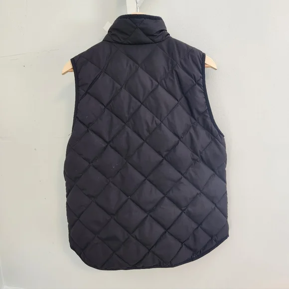 J.Crew Quilted Down Excursion Vest - Black Label Brown Black Puffer - Picture 2 of 14